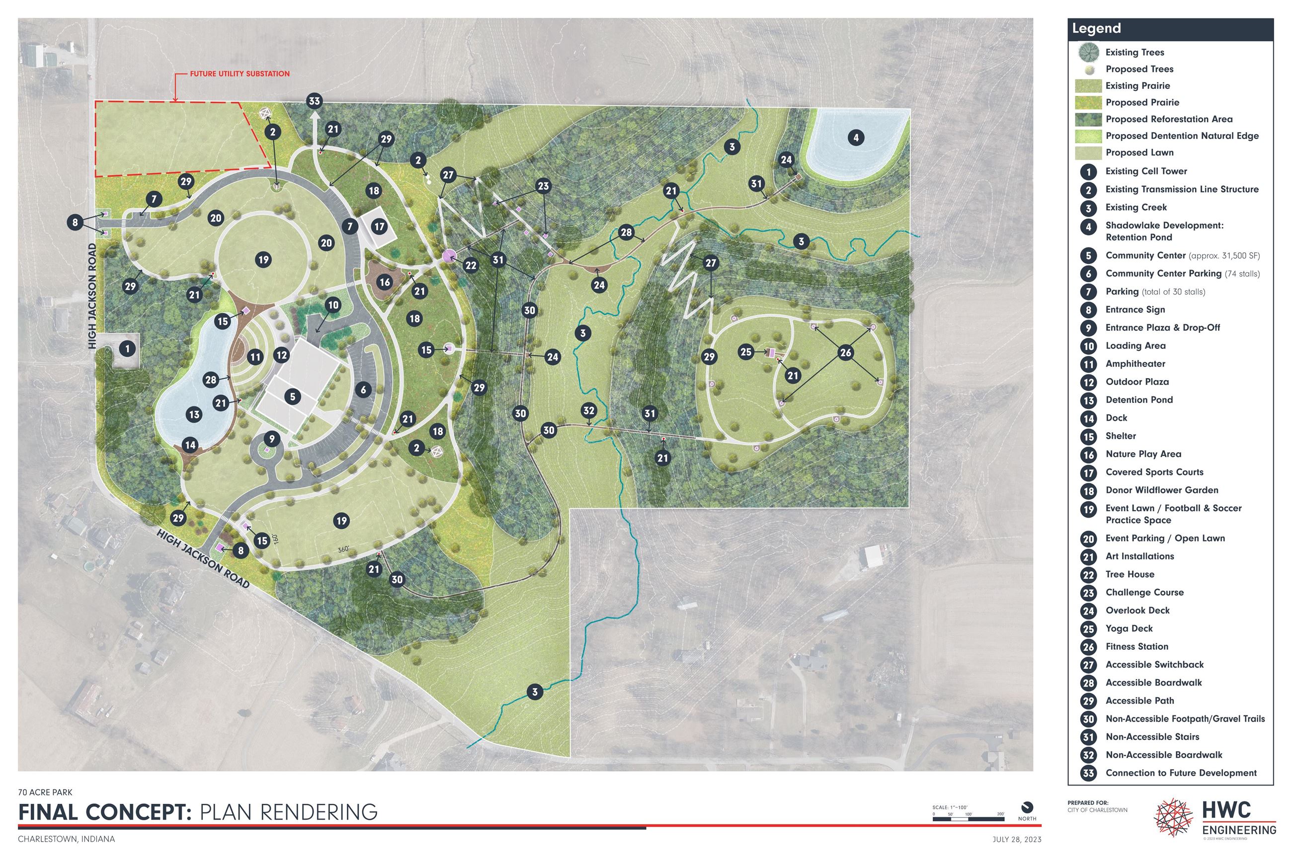 70 acre park rendering